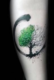 Nice looking group of small tree tattoo pictures