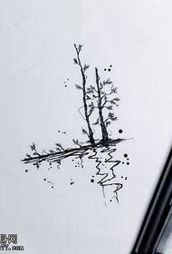 مخطوطة اثنين من أنماط شجرة الوشم الصغيرة