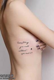 Puwertahan nga seksyon sa tattoo sa fashion sa Ingles