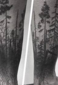 Les Tattoo vzorci 9 Ustvarjalne in čudovite gozdne tetovaže