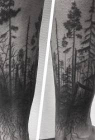 Намунаҳои Tattoo Wood 9 Татуировкаи аҷиб ва аҷиби ҷангал