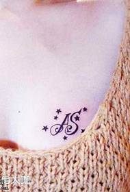 Krūškurvja svaigs angļu tetovējums