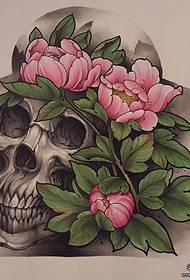 Europske i američke nove rukopis uzorak cvjetnih tetovaža s cvijećem