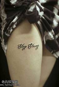 Modello di tatuaggio inglese fresco