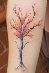 Kul komplet 9 majhnih drevesnih tematskih modelov tatoo