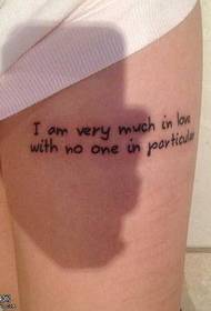 Beautiful little fresh English alphabet tattoo pattern