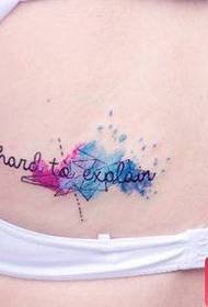 An patrún gairid tattoo coitianta tóir ar chúl cailíní