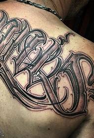 Modello di tatuaggio personaggio inglese spalla
