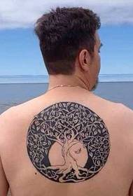Persönlichkeitsbaum Totem Tattoo Muster