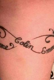Been zoet Engels tattoo-patroon