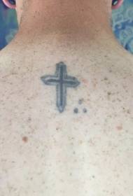 Kozmičko drvo tetovaža prekrila je križ tetovaža