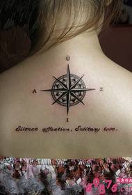 Kreative Kompass Englisch Persönlichkeit Tattoo