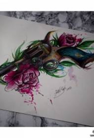 Китоби дастии лаппиши риштаи риштаи таппончаи таппончаи гулҳои Аврупо ва Амрико