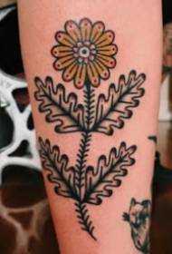 Tattoo oldschool bloemen 9 vintage bloemenstijl tattoo foto's