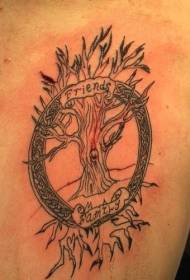 Nodo celtico e tatuaggio dell'albero della vita