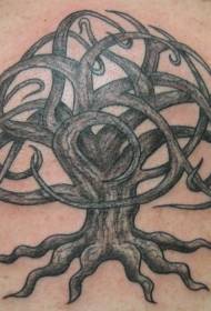 Keltský uzel života strom tetování vzor