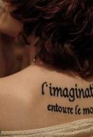 Modèle de tatouage anglais floue