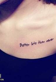 Modello di tatuaggio inglese fresco