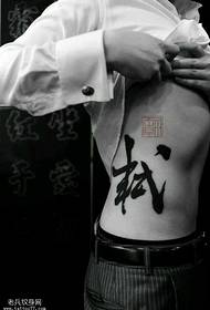 a Chinese character tattoo pattern