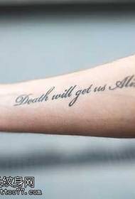Modello di tatuaggio inglese