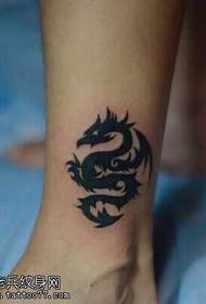 Lábak Cool Dragon Totem tetoválás minta