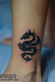 Gambe Cool Dragon Totem Tattoo Pattern