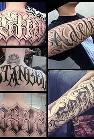 crazy letter tattoo