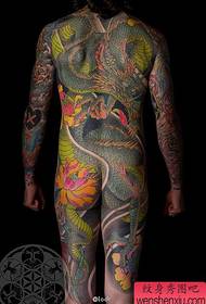 domineering super cool pinuh deui ku pola tato naga tradisional