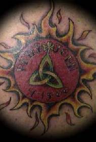 modèle de tatouage de couleur totem