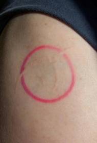 Simbol jednorog nevidljiv uzorak tetovaže