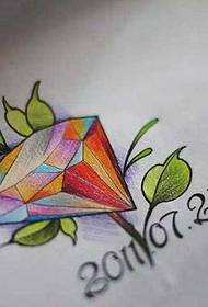 Manoscritto Diamond Digital Tattoo Pattern