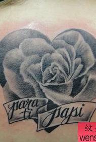 powrót szkic róża tekst tatuaż wzór obrazu