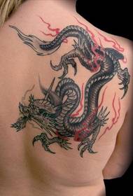 Sumbanan sa tattoo - pattern sa tattoo sa dragon - pattern sa tattoo sa kaanyag - Sumbanan sa tattoo sa likod