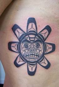 Майя тайпасының күн символы тату-сурет