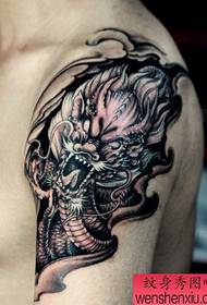babban hannu classic domineering dragon tattoo pattern