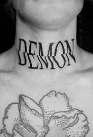 yon seri pèsonalite trè aksidantèl desen tatoo alfabè angle