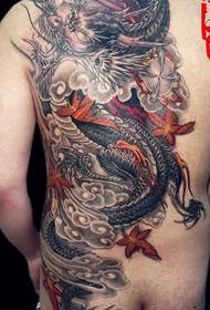 modello popolare del tatuaggio del drago prepotente posteriore