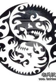 modello tatuaggio super bello classico totem gossip dragon