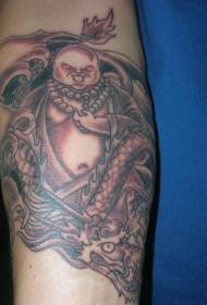 Vzor tetovania Dragon a Big Buddha