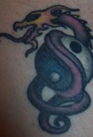 modello di tatuaggio scuro Yinlong e gossip