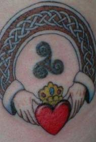 axel färg irländsk vänskap ring symbol tatuering