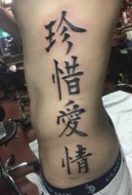 Klompok banget saka gambar tato karakter Cina
