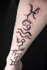 9 ar zvaigznājiem saistīti tetovējumu tetovējumu darbu simboli