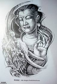 tatuagem de veterano recomendado Um padrão tradicional de tatuagem de dragão Guanyin