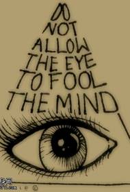 God Eye Letter Tattoo Manuscript Picture