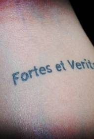 Arm Ford Latin citat tatuering bild