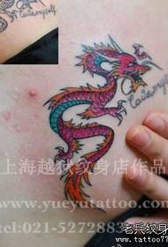 pit de bellesa un petit patró de tatuatge de drac