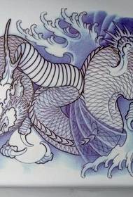 Dragon Tattoo Manuskript Muster