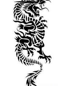 Manuscript Dragon Totem Tattoo Pattern