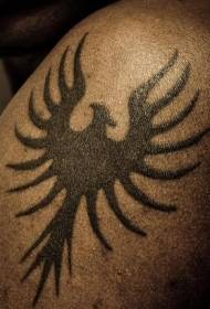 Model de tatuaj cu simbolul tribal negru
